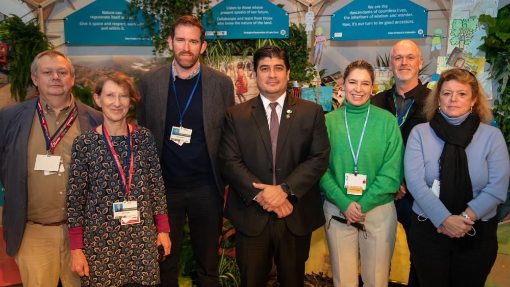 Costa Rica President visits Eden Project Pavilion at COP26 | Eden Project